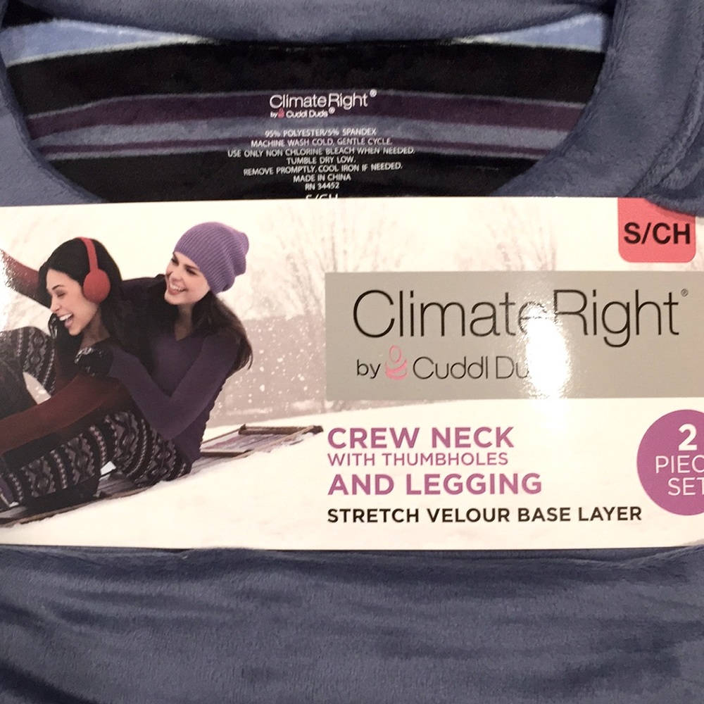 Here is a ClimateRight by Cuddl Duds 2 piece set.